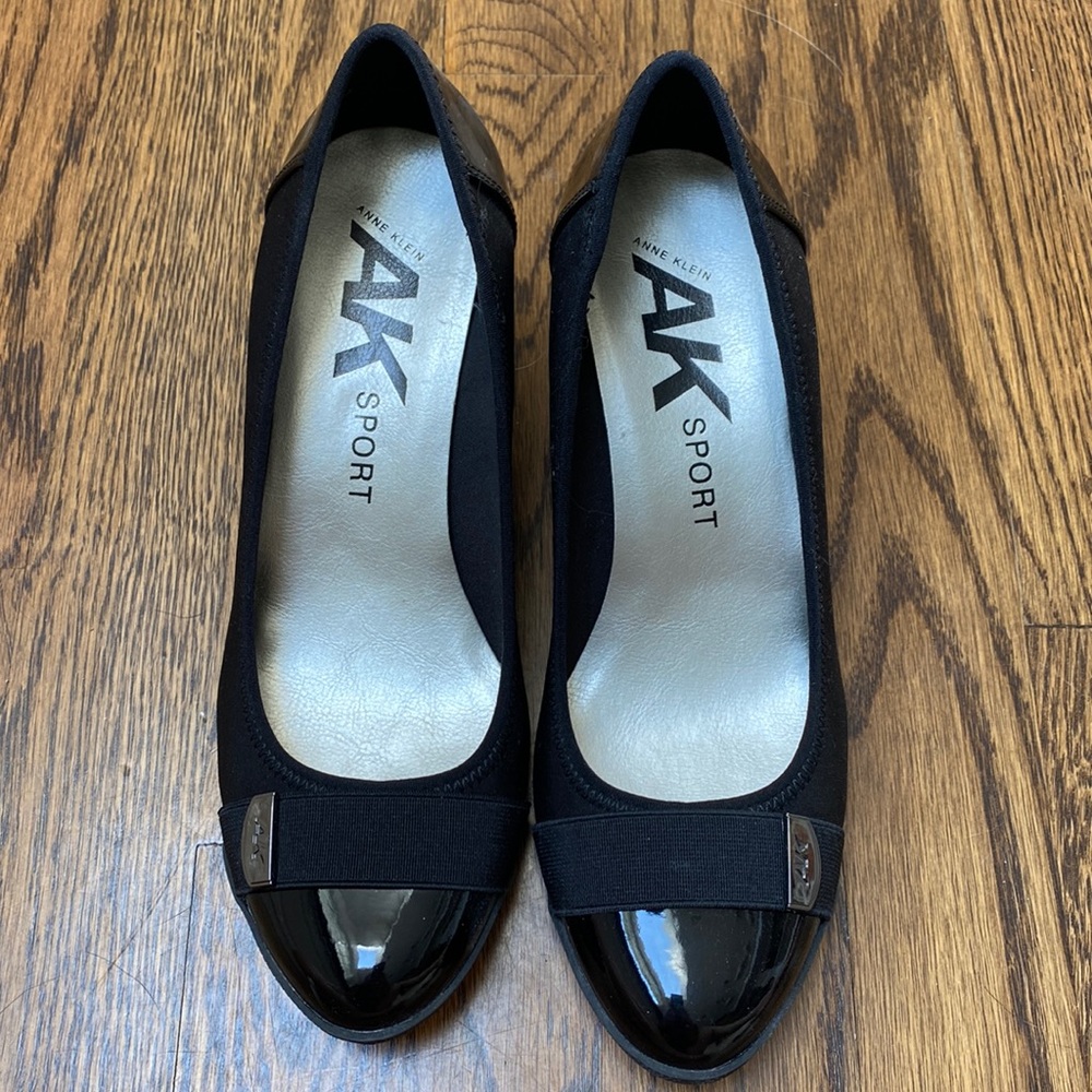 Anne Klein Sport Black Wedges Size 7